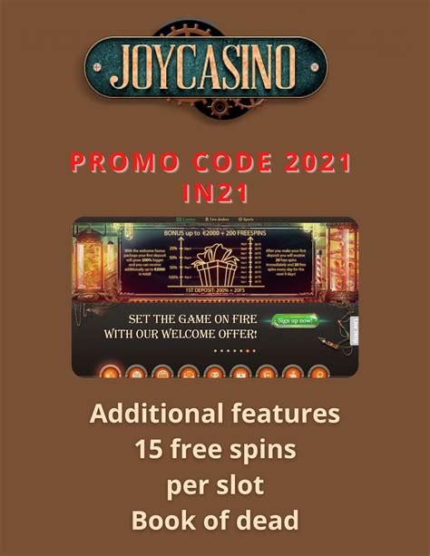 Spins joy casino codigo promocional